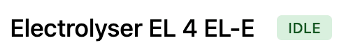 Device status indicator on devices list page